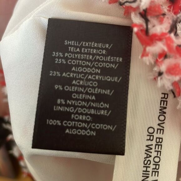 Ann Taylor Red and White Tweed Mini Dress - Picture 12 of 13